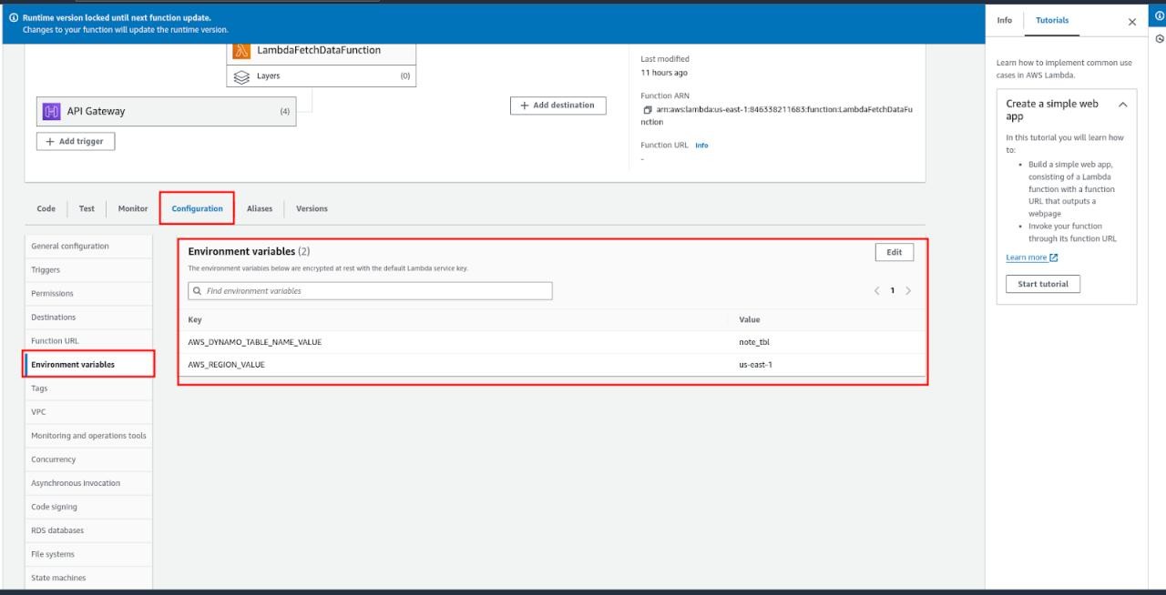 Create Lambda function and deploy 3